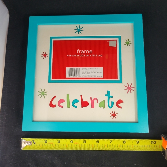 Target Brand 4x6 picture frame holiday celebrate. VG CONDITION. - Picture 6 of 16